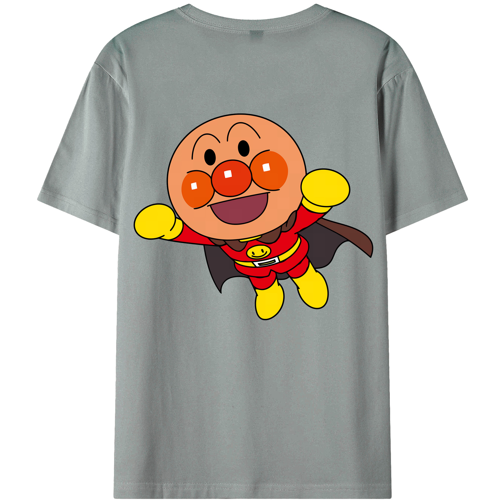 （画像用） アンパンマン Anpanman 綿100％ メンズ半袖Tシャツ（バックプリント） 通気性